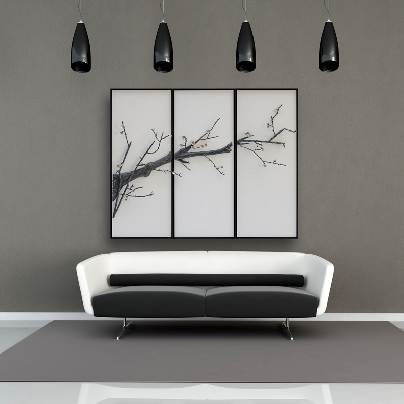 墻面掛畫寒梅系列